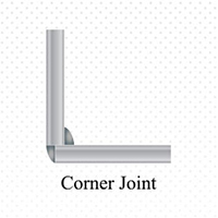 The corner joint is usually used to join metal plates at a predetermined angle.