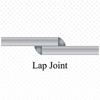 Lap joints are used for joining two overlapping flat metal plates at both edges.