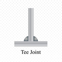 The Tee Joint is design to join metal plates at a 90 degree (perpendicular) angle.