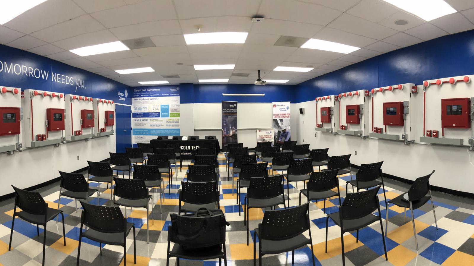 The new Johnson Control room