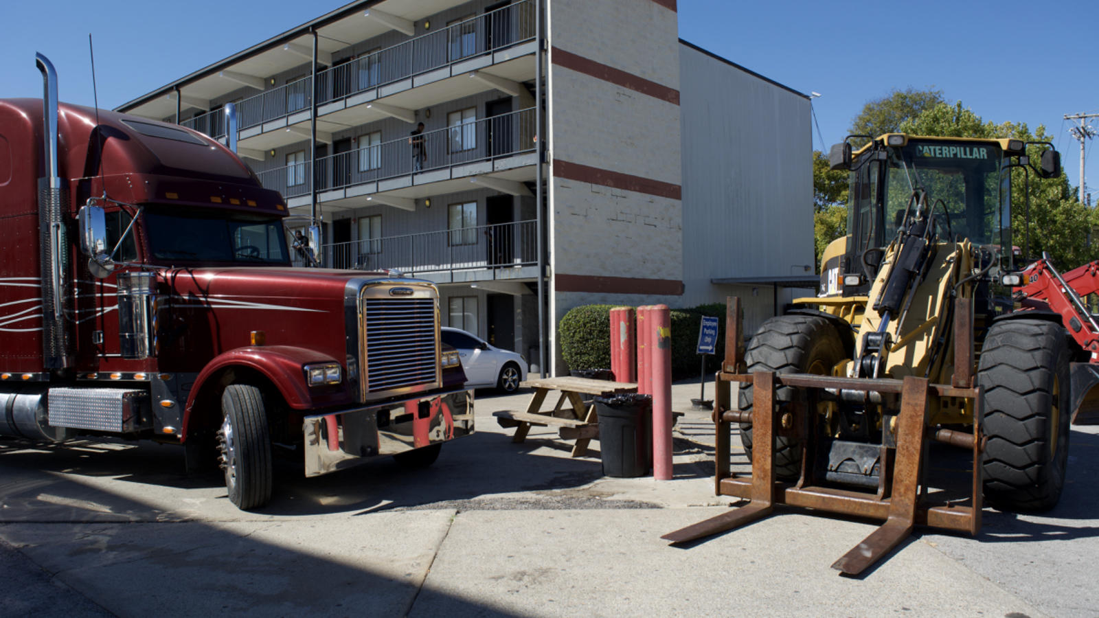 Lincoln Tech displayed various trucks and heavy equipment that diesel mechanics learn to fix at the Nashville campus.