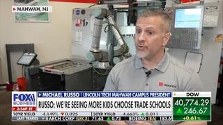 FOX Business Reporter Lauren Simonetti interview's Michael Russo about skyrocketing demand for skilled trades on Varney & Co.