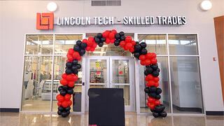 The grand opening of the skilled trades pavilion at Lincoln Tech in Rhode Island.