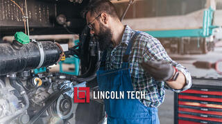 Diesel Mechanic in Texas maintaining a bus.