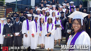 Marisa Wells and the rest of the graduated from Lincoln Tech Atlanta.