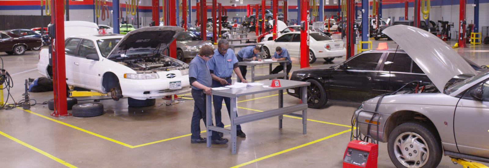 Auto technician program shop-wide view