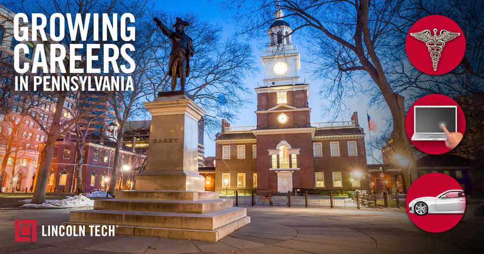 Career Fields Growing in Pennsylvania
