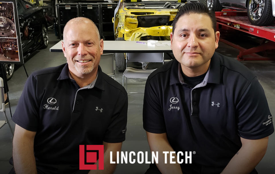 Express service manager Jerry DelGado and Shop Foreman Harold Berman of McGrath Lexus