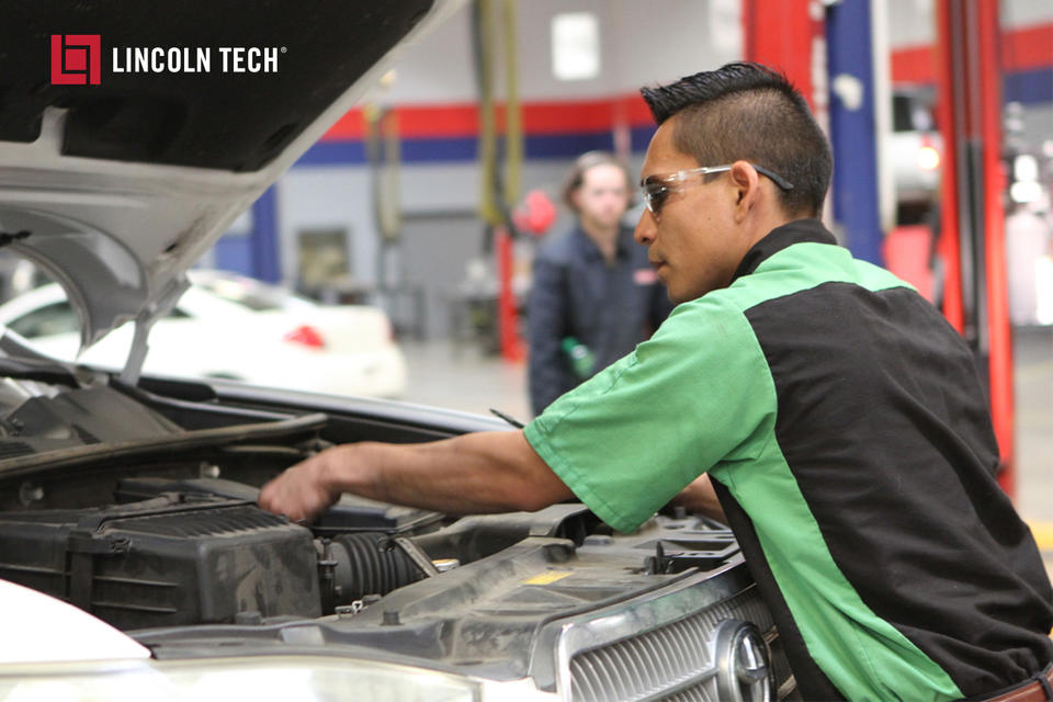 Lincoln Tech Denver and the Denver Police Department lend a hand to a stranded motorist.