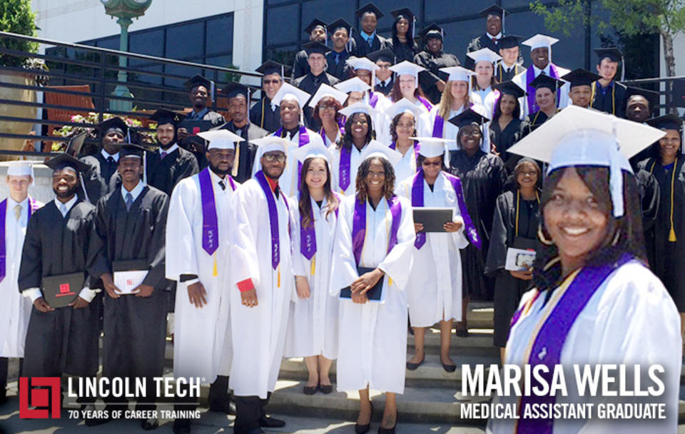 Marisa Wells and the rest of the graduated from Lincoln Tech Atlanta.