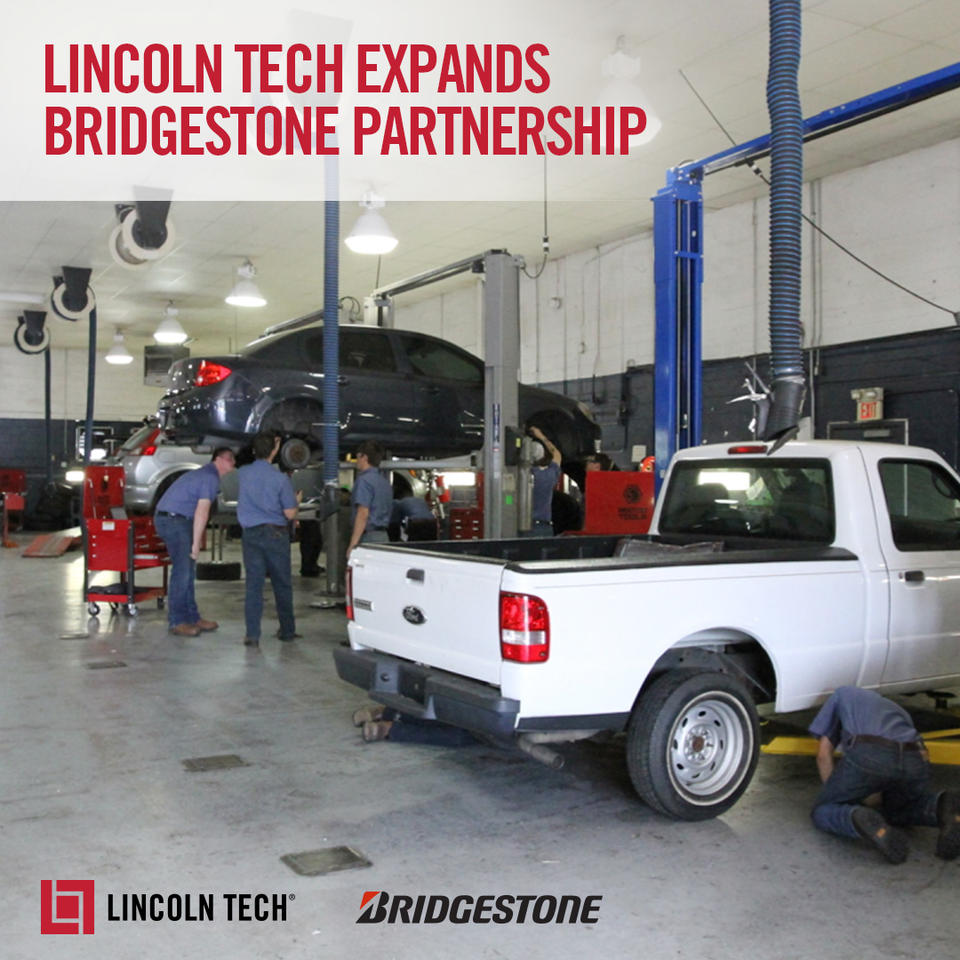 Lincoln Tech has expanded its partnership with Bridgestone Retail Operations